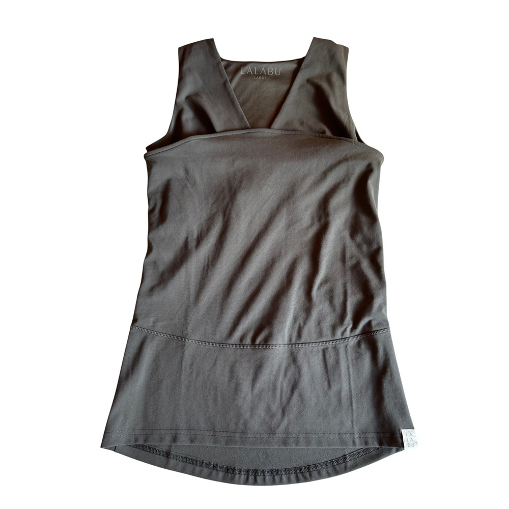 Lalabu Soothe Shirt Babywearer Nursing Tank Top Gray Large